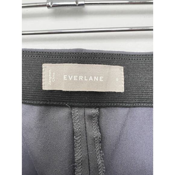 Everlane Size 6 The Side-Zip Stretch Gray Cotton Pant Cropped Length Women’s - Picture 3 of 8